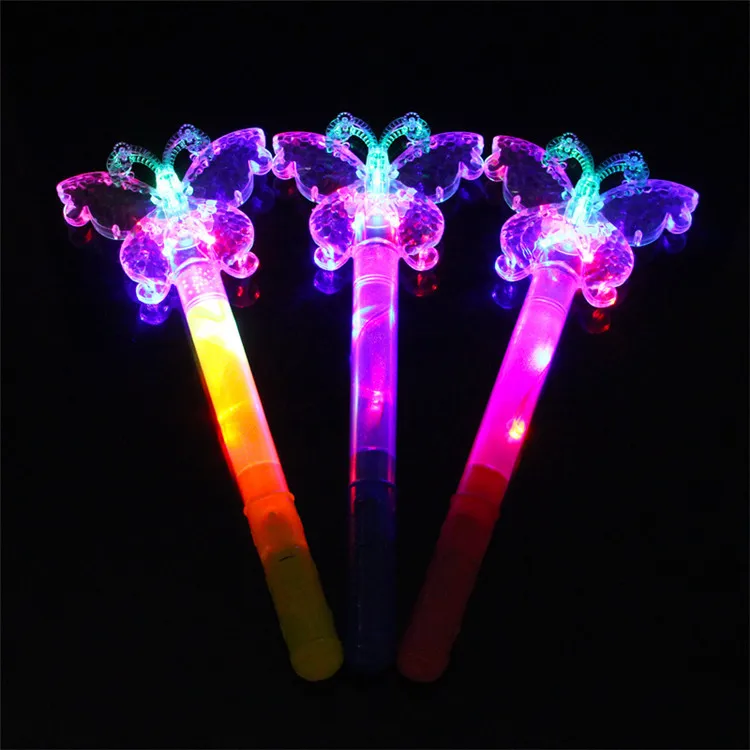 

Magic Wand Children Glowing Toy Colorful Moon And Stars Magic Wand Snow Princess Frozen Crown Flash Stick
