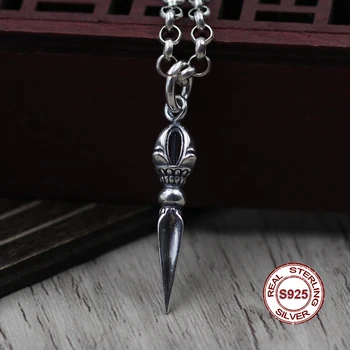 

Religious S925 Sterling Silver Pendants Buddhist Accessories Vintage Classic Pendant Men Bless Safe Style Jewelry Hot Sale Real