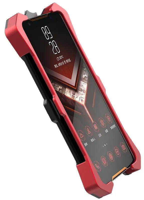Для Asus ROG Phone 2 Phone2 Phone II чехол Zimon металлический чехол для Asus ROG Phone II задняя крышка чехол