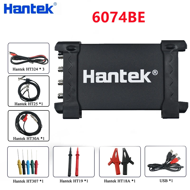 Осциллограф Hantek 6074be Usb 70 МГц 1 Гвыб/с | Инструменты