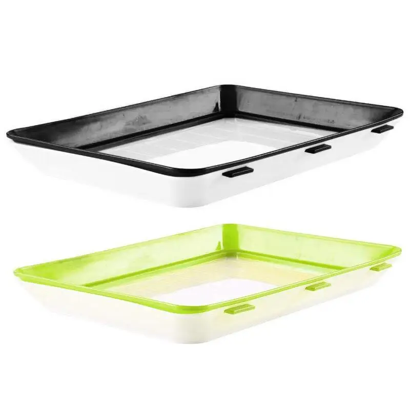 Контейнер для хранения здоровых свежих продуктов черный и зеленый 30 х22 см 1