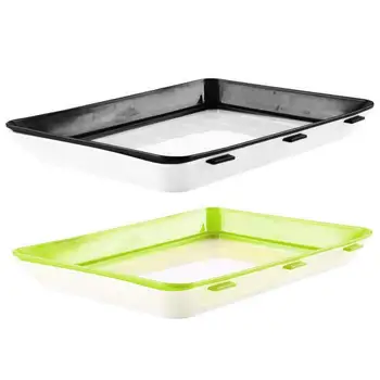 

1 PCS Black and Green 30*22cm Healthy Fresh Food Storage Preservation Tray Storage Container Set Kitchen Tools