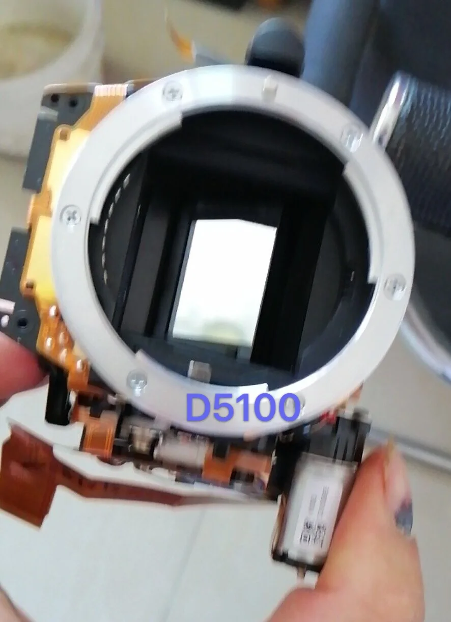 Для Nikon D5100 переднее основное зеркало в полный рост коробка с апертура затвора Diphragm Оборудование камера Ремонт Запасные части б/у