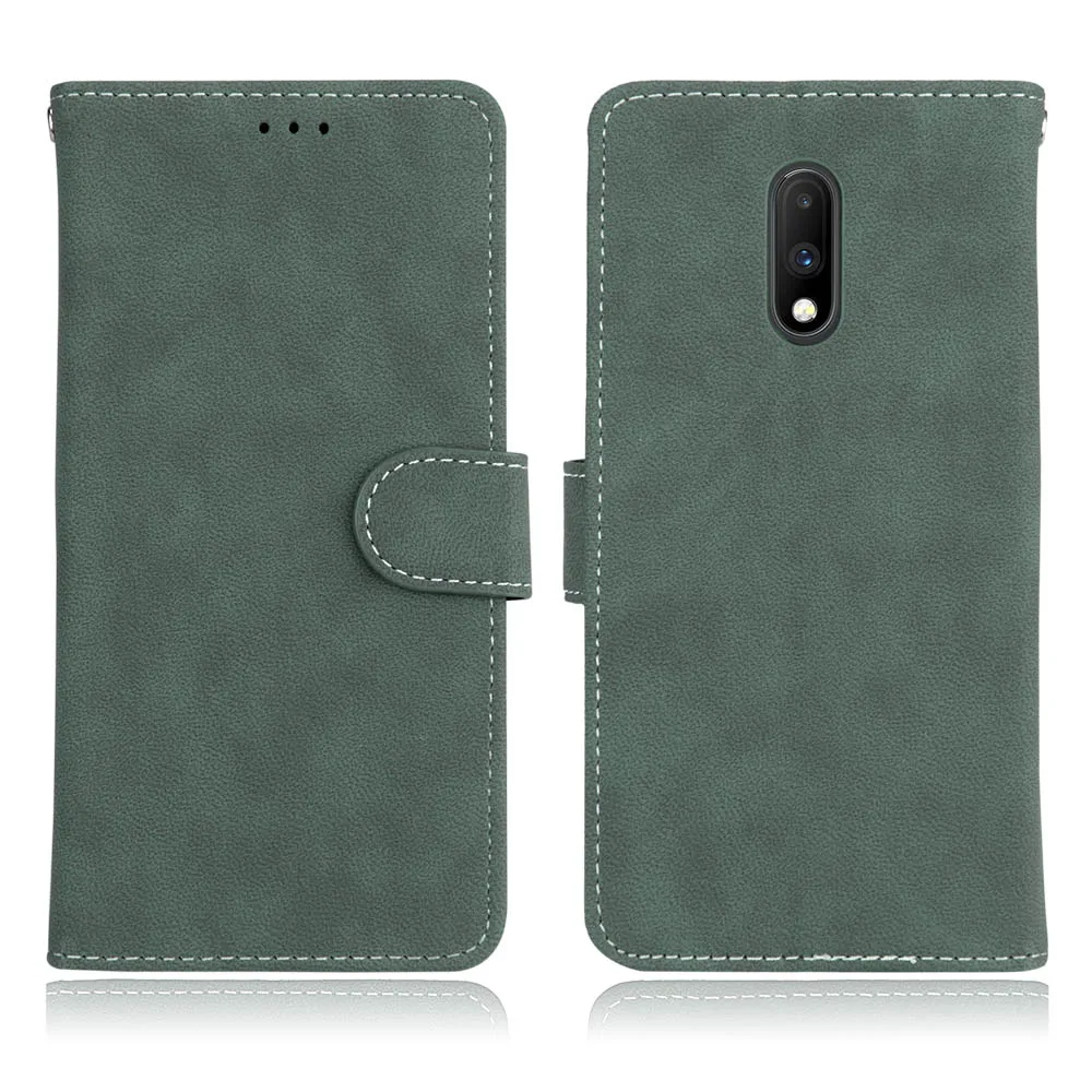 Perfect 100pcs/lot Vintage Scrub 3 card flip wallet leather cover case for One plus 5 5T 6 7 7 Pro Oneplus 5 5 T 6 7 7 Pro shell 25