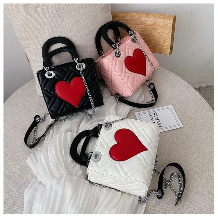 Дизайнерская Классическая сумка с крестиком в форме сердца для девочек, новая модная дизайнерская сумка на плечо в стиле ретро, качественная сумка через плечо с вышивкой