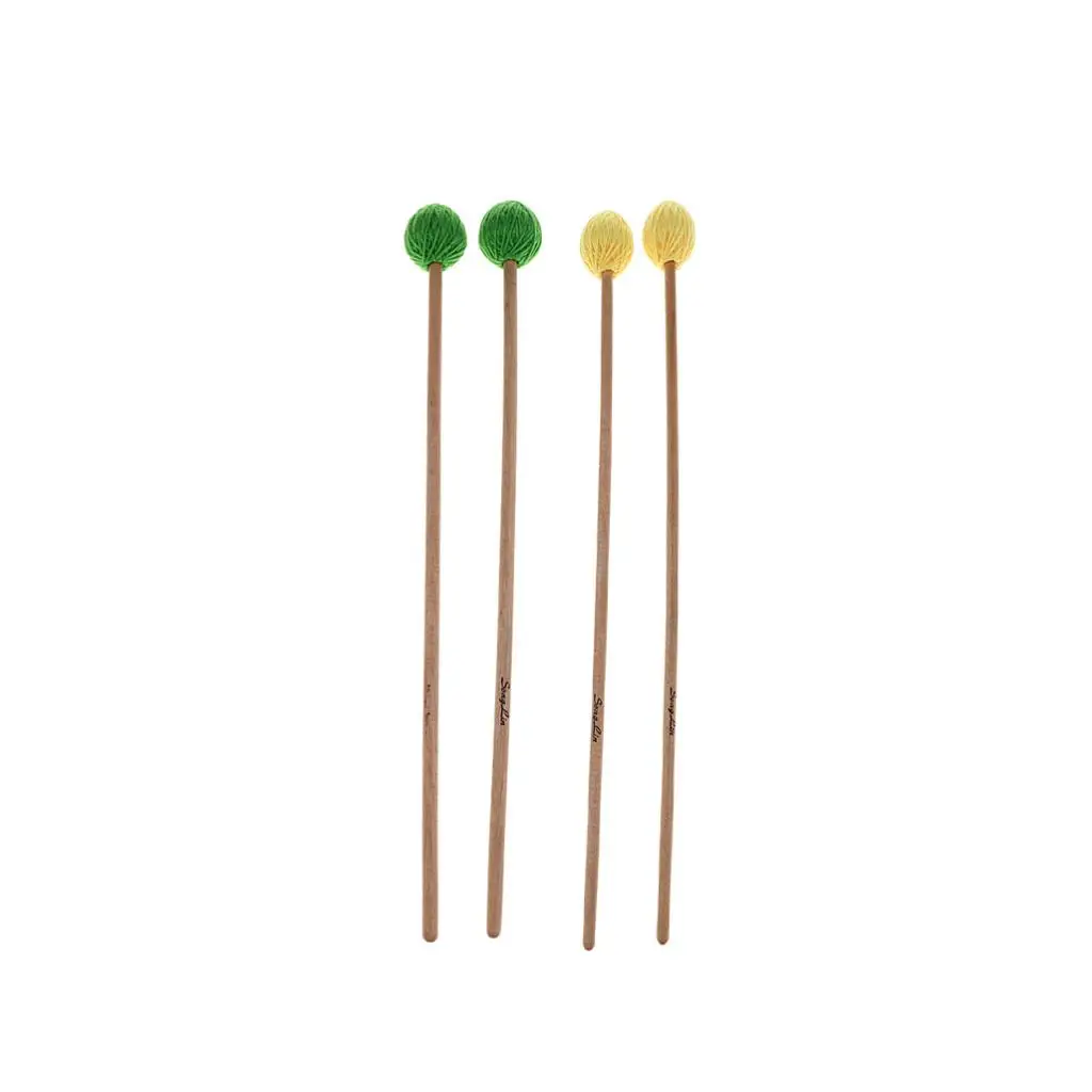 1 пара Marimba молотки барабанные палочки с деревянной ручкой для фортепиано ударный инструмент