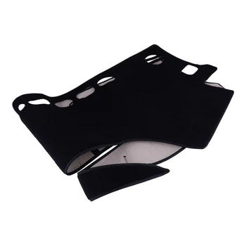 

beler Black Car Dashboard Non-Slip Sun Dash Mat Cover Pad Accessories Felt Fabric Fit for Toyota Highlander 2017 2018 2019