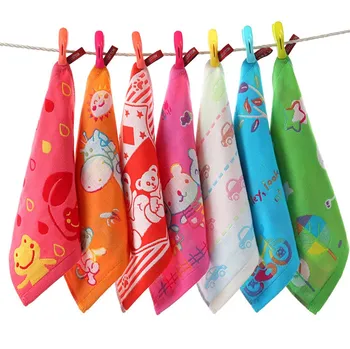

3 pieces, pure cotton, three layer gauze, square towel, absorbent sweat towel, baby, wash towel, small towel, 25 * 25cm, random