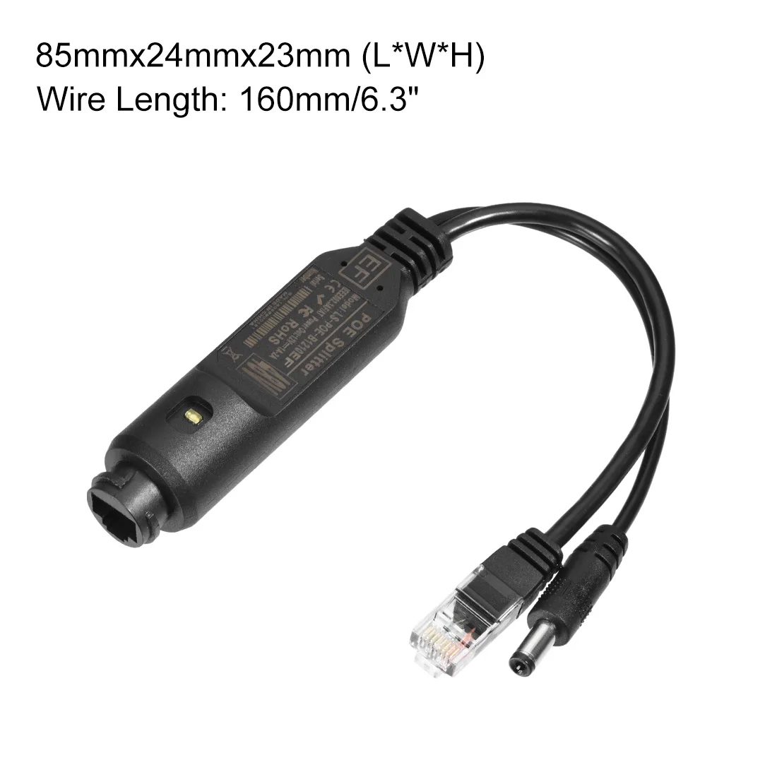 Uxcell 1/2 шт. активный сплиттер POE Мощность over Ethernet адаптер 48 V-12 V IEEE 802.3af совместимый для Камеры скрытого видеонаблюдения