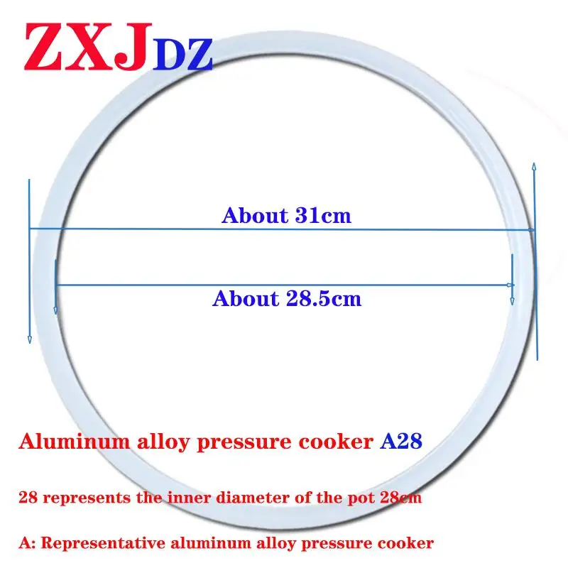 Pressure cooker sealing ring 28cm silicone ring for general aluminum material A28 10pcs greenfkm o ring cs 1 2 3 1 4mm od 5 70mm sealing gasket insulation oil high temperature resistance fluorine rubber