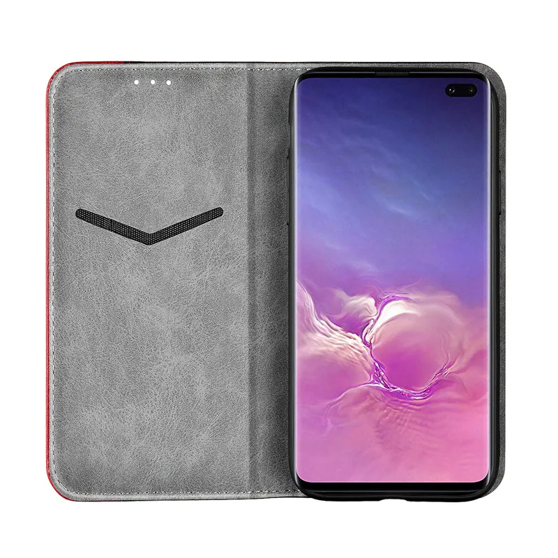 Роскошный кожаный чехол-книжка с Note10plus чехол для samsung Galaxy Note 10 S10 S9 S8 плюс S10e 5G S7 S6 край магнитных карт, кошелек, Обложка