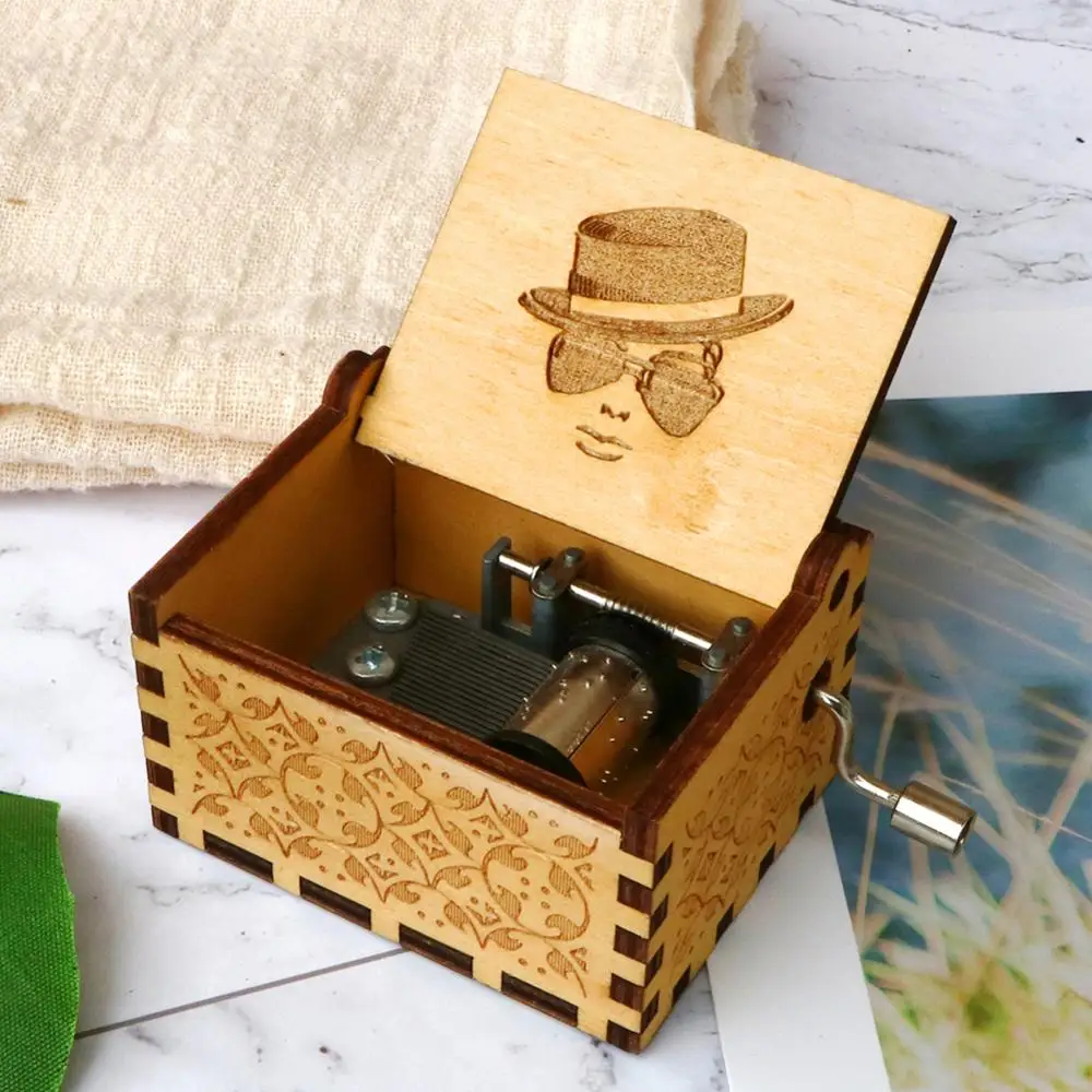 Y-Wooden Classical Musical Box Music Boxes Commemorative Decoration Musical Boxes Birthday Christmas Gift