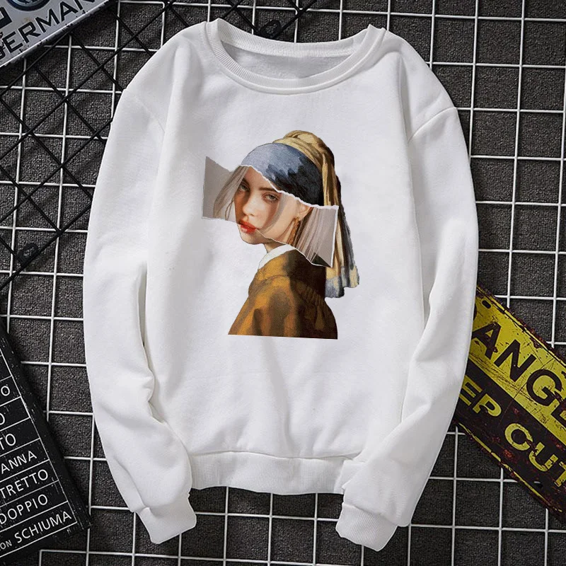 2538 Van Gogh Is In Love Женская бархатная модная повседневная толстовка с длинными рукавами с забавным принтом Толстовка Kawaii одежда - Цвет: 2538
