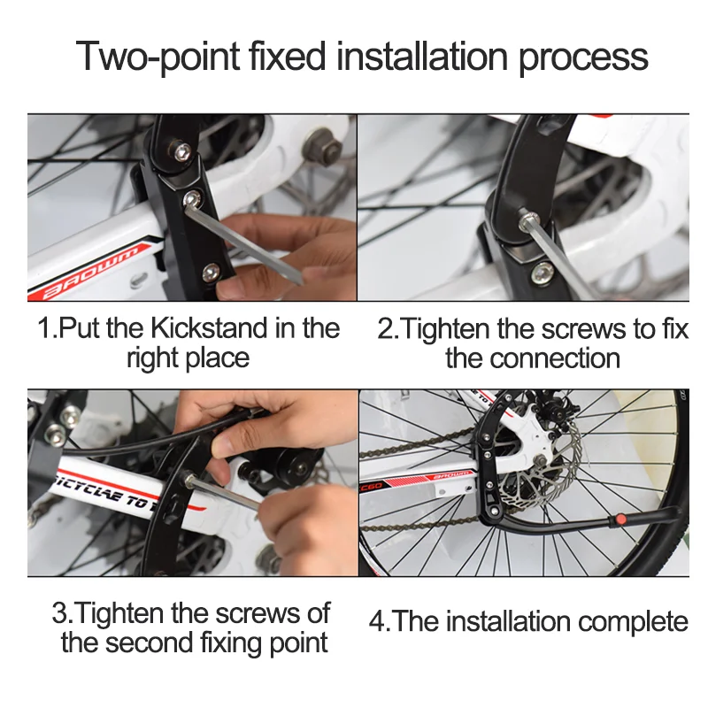 Universal Bicycle Kickstand Parking Rack Adjustable Road Bike Kickstand Support Side Kick Stand Mountain bike Foot Brace Support bicycle kickstand