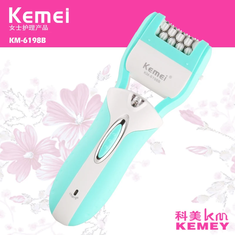Kemei 3 в 1 эпилятор, бритва, перезаряжаемый женский эпилятор, электрический эпилятор для удаления волос, депилятор, удаление мозолей, удаление омертвевшей кожи, бритва для волос 38D