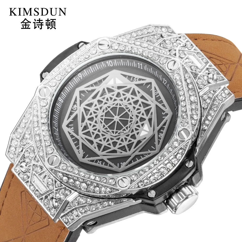 

High Quality Fashion Luxury Brand Men's Watches Quartz Designer Classic Luminous Hands Waterproof Men Watch With Rhinestone