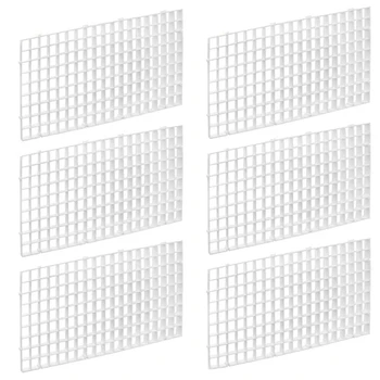 

12 Pcs Grid Divider Tray Isolate Board Fish Tank Bottom Transparent White Filter Tray Aquarium Crate