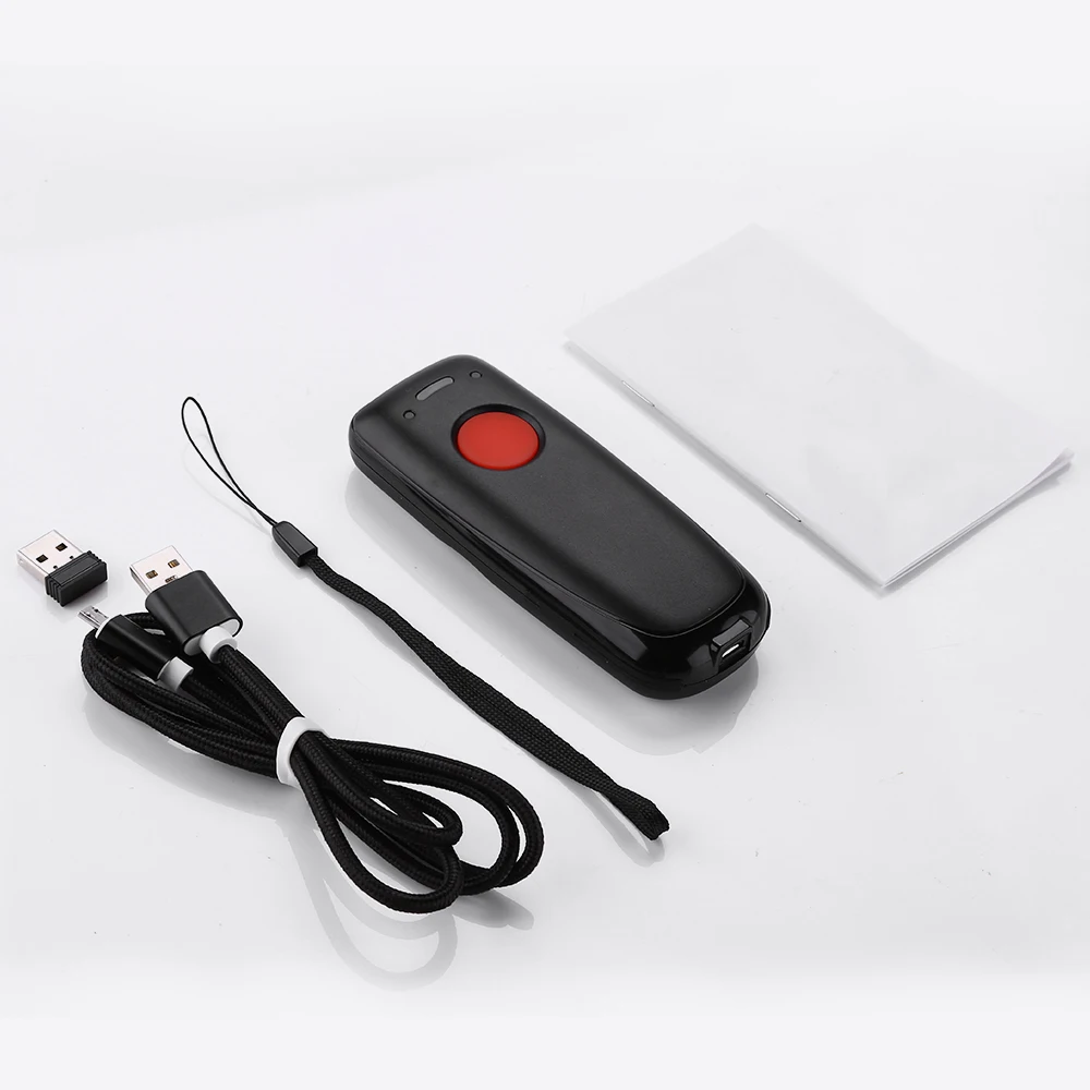 Eyoyo EY-004A Мини 2D 2,4G беспроводной сканер штрих-кода 10M совместимый с BT подключения смартфон планшетный ПК CCD считыватель штрих-кода