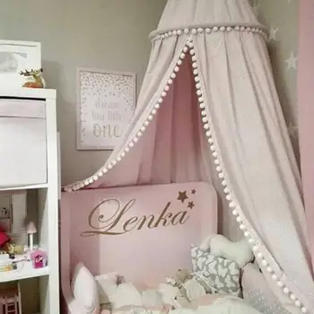 

Kids Baby Bed Canopy Bedcover Mosquito Net Curtain Bedding Huge Dome Tent Cotton