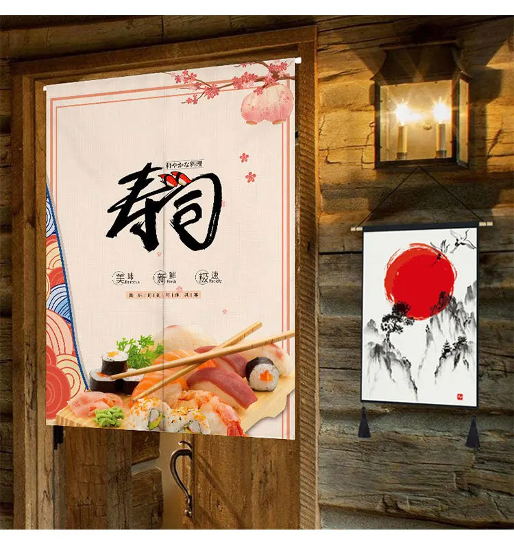Японская суши-бар дверь занавес ресторан декоративная штора перегородка кухня фэн шуй занавес Норен