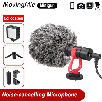 

Professionnel Video Record Microphone for DSLR Camera Smartphone Osmo Pocket Youtube Vlogging Mic for iPhone Android DSLR Gimbal