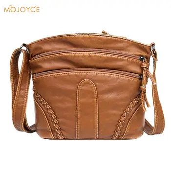 

Women Soft PU Leather Shoulder Bag Solid Color Crossbody Casual Bucket Handbags Outdoor Shopping Accessaries Supplies