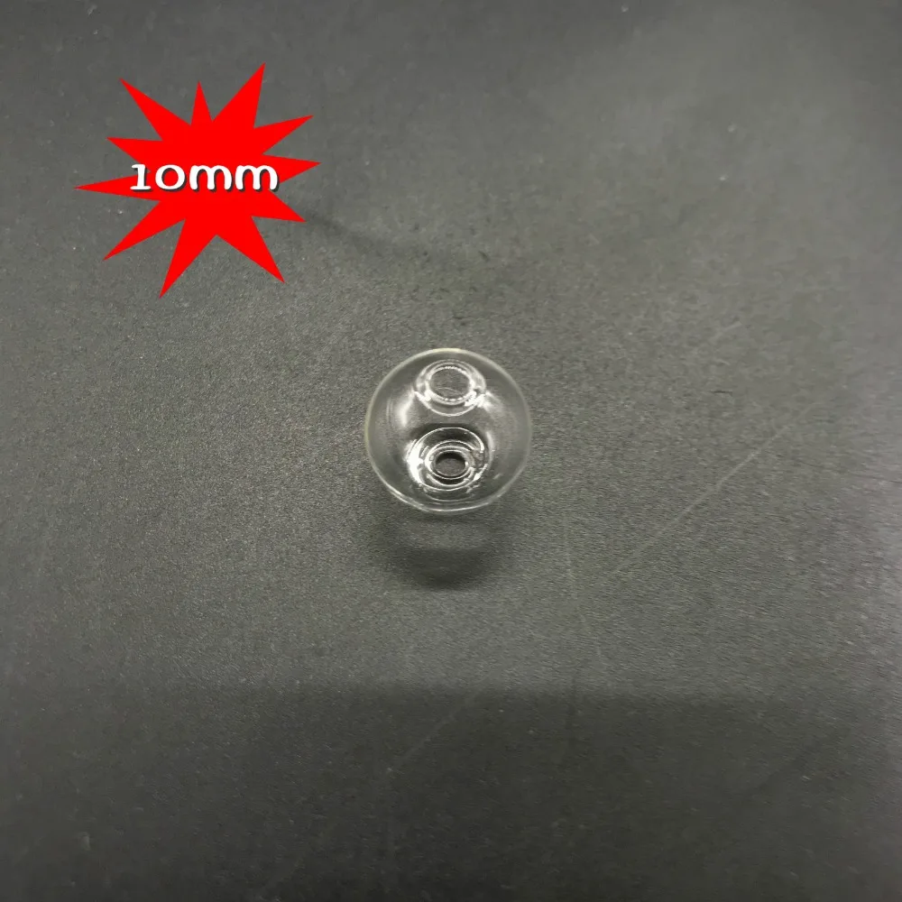 라운드 유리 공 구 글로브 비즈 10mm 더블 홀 컬러 1 개, 중공 유리 병 쥬얼리 DIY 액세서리 만들기 결과