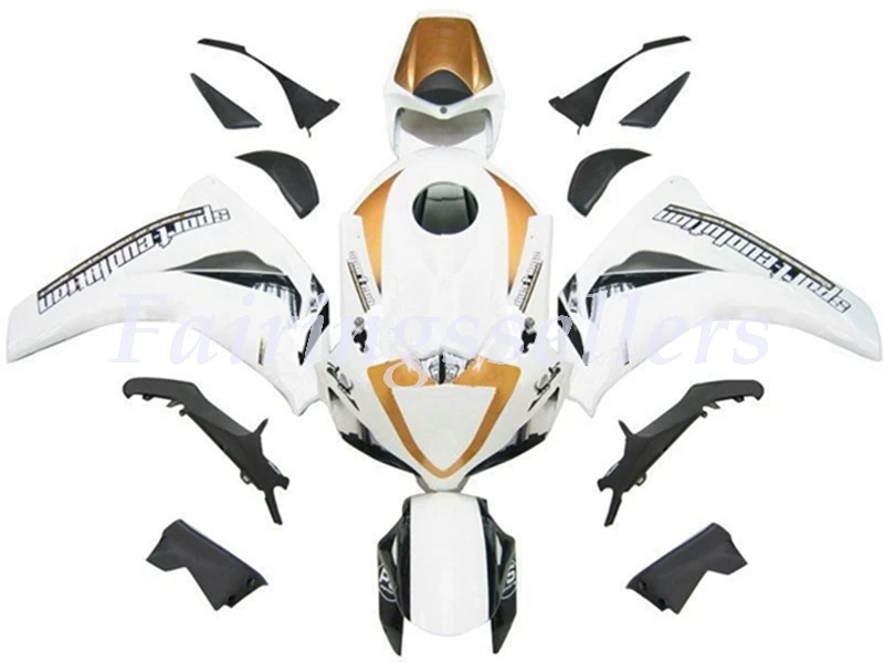 

Injection New ABS Full fairings kit Fit For HONDA CBR1000RR 2008 2009 2010 2011 CBR1000RR 08-11 CBR1000 Fairing White Gold