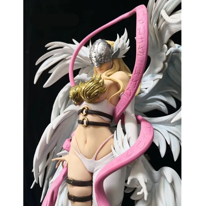 56 см аниме фигурки Greymon статуя Digimon Adventure бюст Angewomon полная длина портрет 1/4 масштаб GK фигурка игрушка коробка M4048
