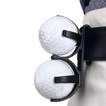 

2Pcs Golf Ball Holder Clip Rotateable Foldable Golf Ball Organizer Golfer Training Aids Tool Accessories