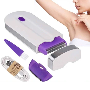 

Professional Painless Hair Removal Kit Laser Touch Epilator USB Rechargeable Women Body Face Leg Bikini Hand Shaver Hair Remover