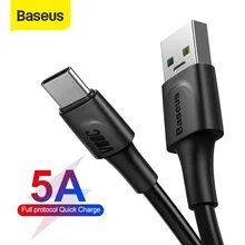 Baseus 5A USB Typ C Kabel für Redmi Hinweis 9s Quick Charge 3,0 Kabel für Samsung Huawei Oneplus Schnelle lade USB C Kabel