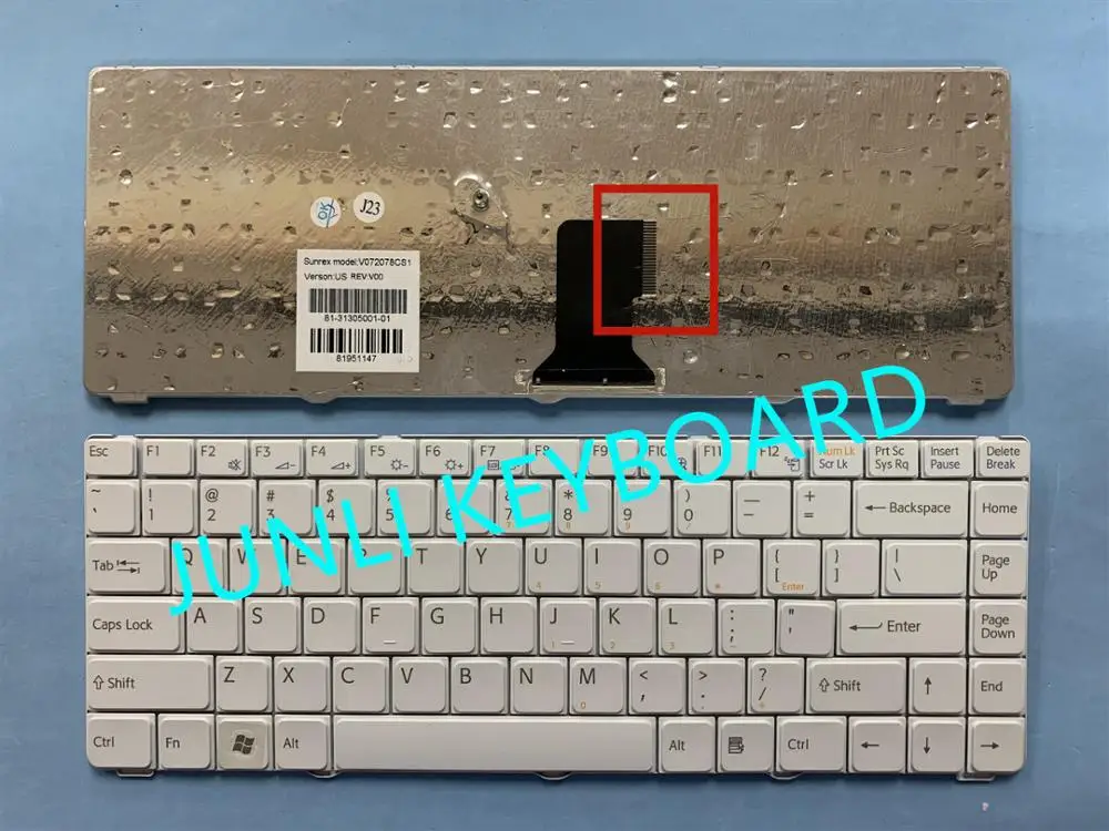 Laptop Keyboard for Sony VAIO VGN SR VGN-SR 148088322 81-31405002-07 United States US Black with Gray Frame
