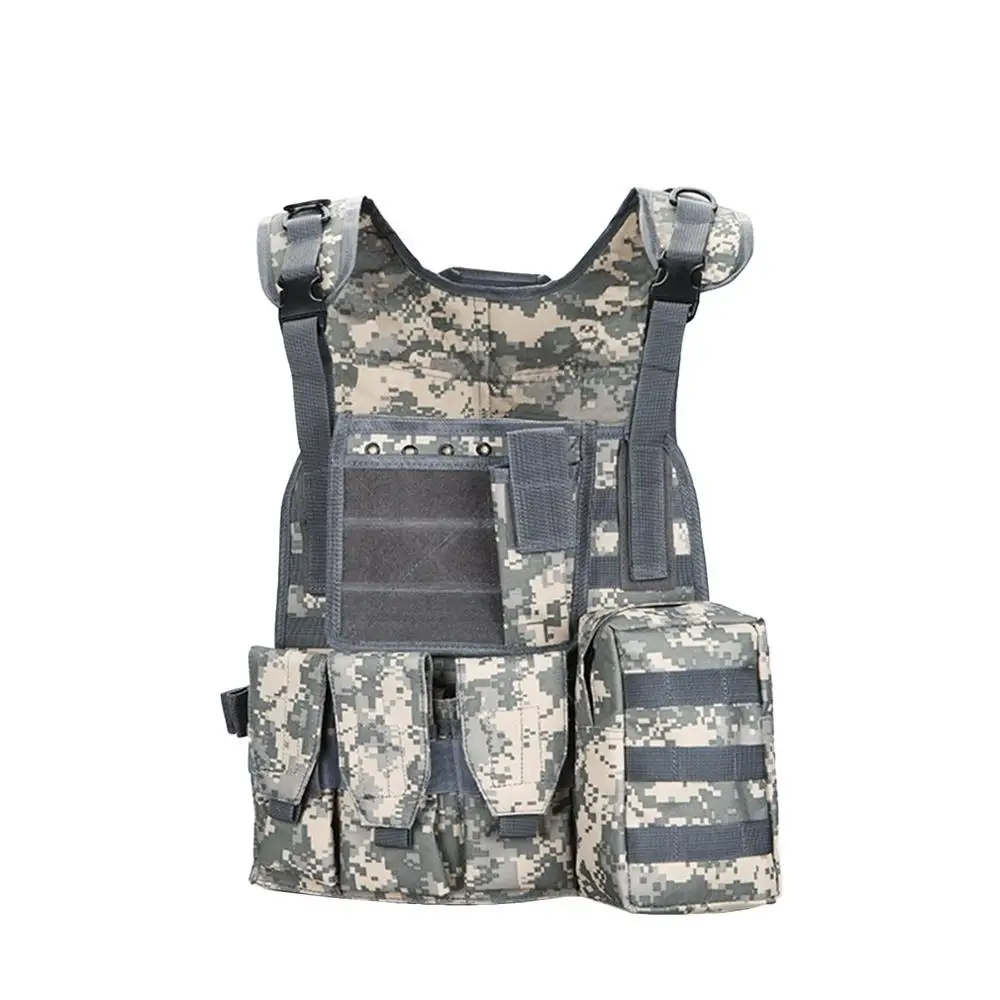 ACU camouflage USMC страйкбол военный тактический жилет Molle боевой штурмовой плиты Перевозчик тактический жилет CS открытый охотничий жилет защитная одежда - Цвет: ACU camouflage