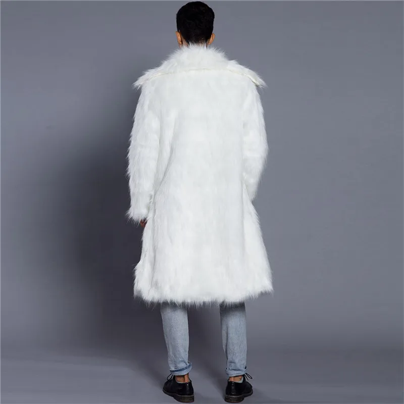 Lanshifei Новейшая модная куртка из искусственного меха Мужская зимняя утепленная Меховая куртка пальто из лисьего меха ветрозащитная куртка искусственный мех мужская куртка