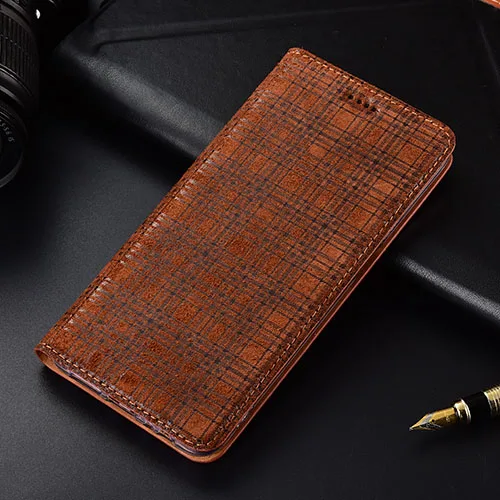 brown Чехол для Xiaomi Mi 9 Pro плед стиль матовая Натуральная кожа флип Бумажник чехол для Xiaomi Mi 9 SE Чехлы для телефона - Цвет: brown