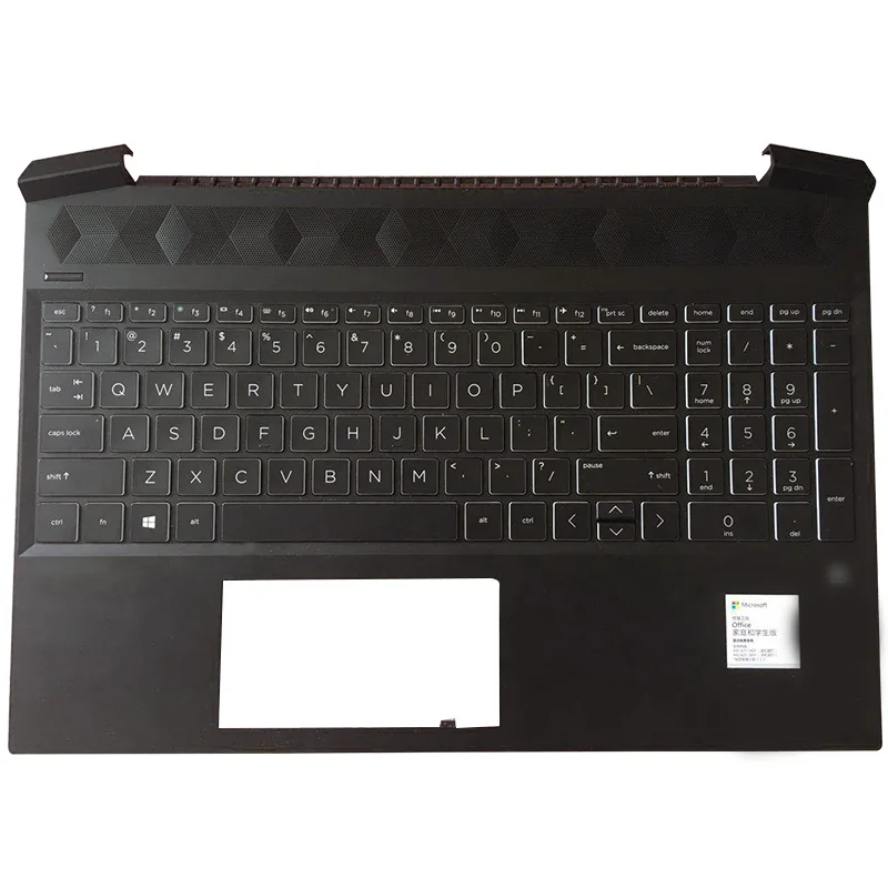 95% Nuovo Laptop Originale Per Hp Pavilion Gaming 15-Ec 15-Ec0000 L72598-001 Laptop Palmrest Maiuscola Us Tastiera Retroilluminata