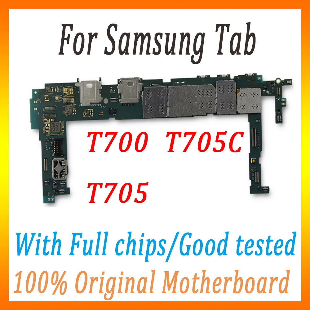 Оригинальная материнская плата разблокировки для samsung Galaxy Tab T700 T705C T705, материнская плата с чипами, протестированная, хорошая Рабочая MB