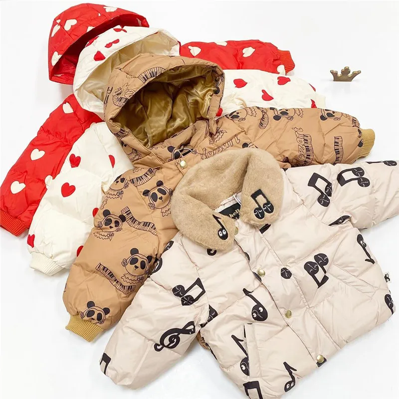 2020 Christmas Winter Jacket Girls Coat Kids Down with Hood Children's Jakcets Toddler Girl for Baby Boys | Мать и ребенок