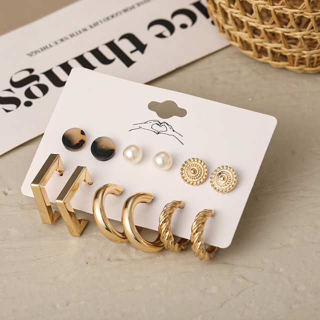 Cross Hoop Pendant  Drop Earrings Gold Ins Star Zircon Small Hoop Earrings For Women Korean Jewelry Gift Dropping
