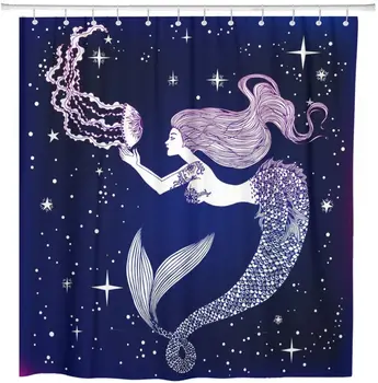

Beautiful Mermaid Jellyfish in Her Hands Sea Fantasy Spirituality Home Bathroom Decor