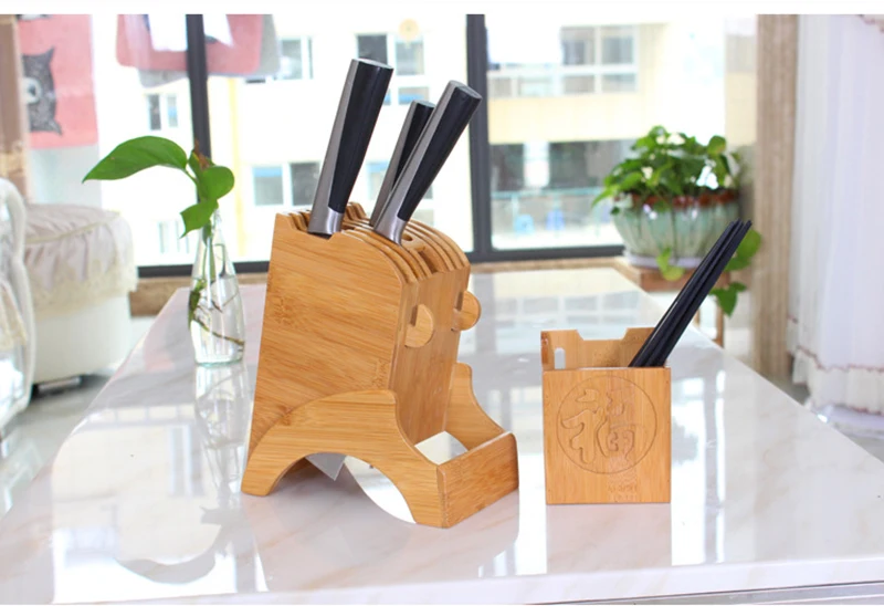 Wood knife holder11