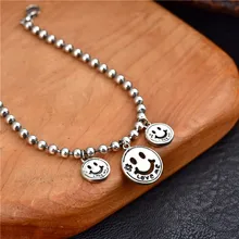 Популярный стиль серебро пробы S925 женский смайлик браслет бутик свадебный браслет серебро 925 модные ювелирные изделия
