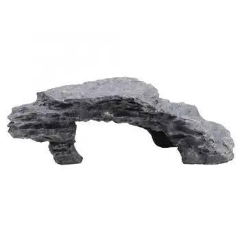 

Reptile Hiding Cave Terrarium Decor Aquarium Fish Landscaping Turtle Reptile Basking Hide Habitat Decoration Ornament