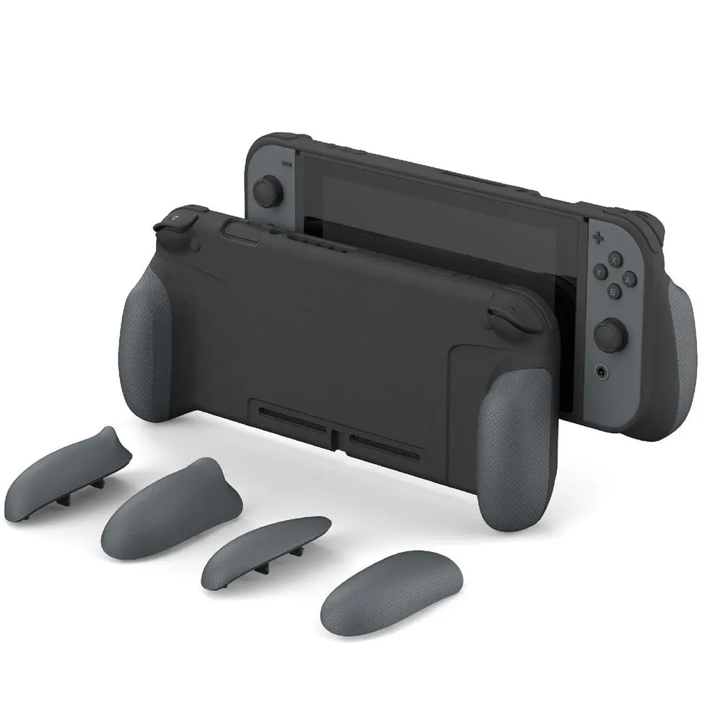 Портативный чехол для консольный переключатель Nintendo Gaming Мягкий ТПУ чехол с эргономичной рукояткой чехол для Nitendo Switch