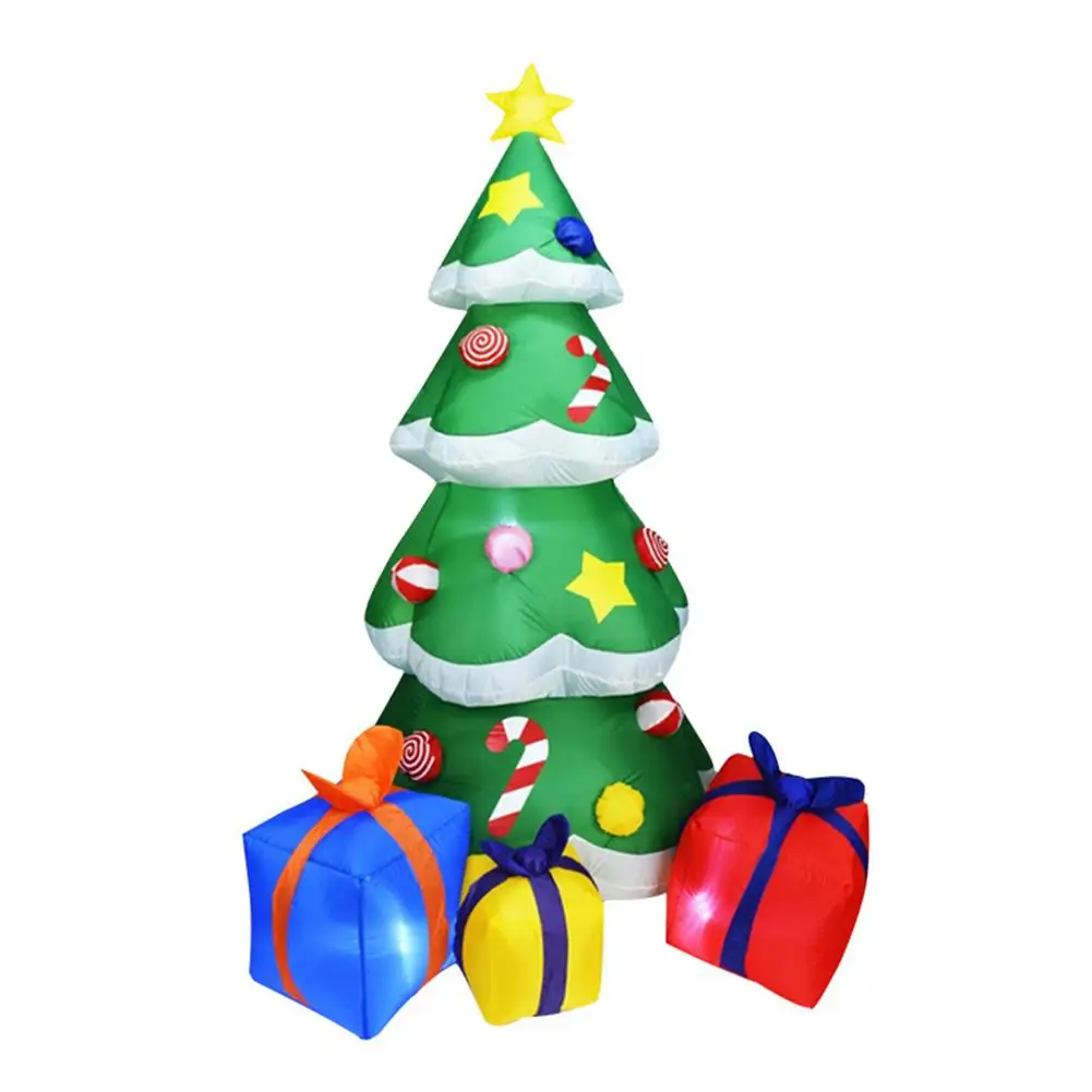 

2.1M High Automatic Inflatable Christmas Tree Garden Decoration Home Decor Party Supplies 3D Christmas Tree Doll EU US Plug