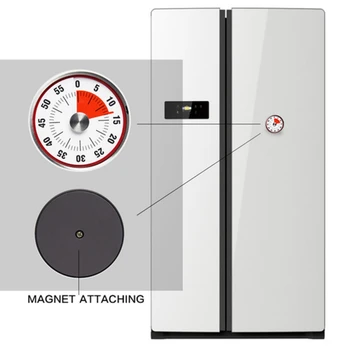 

Kitchen Tools Cooking Timer Countdown Timer With Magnetic Timer Stainless Steel Timer 8cm Red Bottom