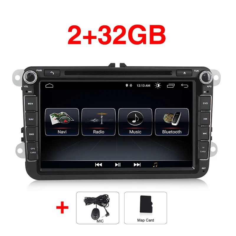 " Android 8,0 автомобильный dvd-плеер радио аудио gps Navi для VW Polo Jetta Tiguan passat b6 cc fabia Octavia Skoda Yeti Seat Praktic - Цвет: Car dvd