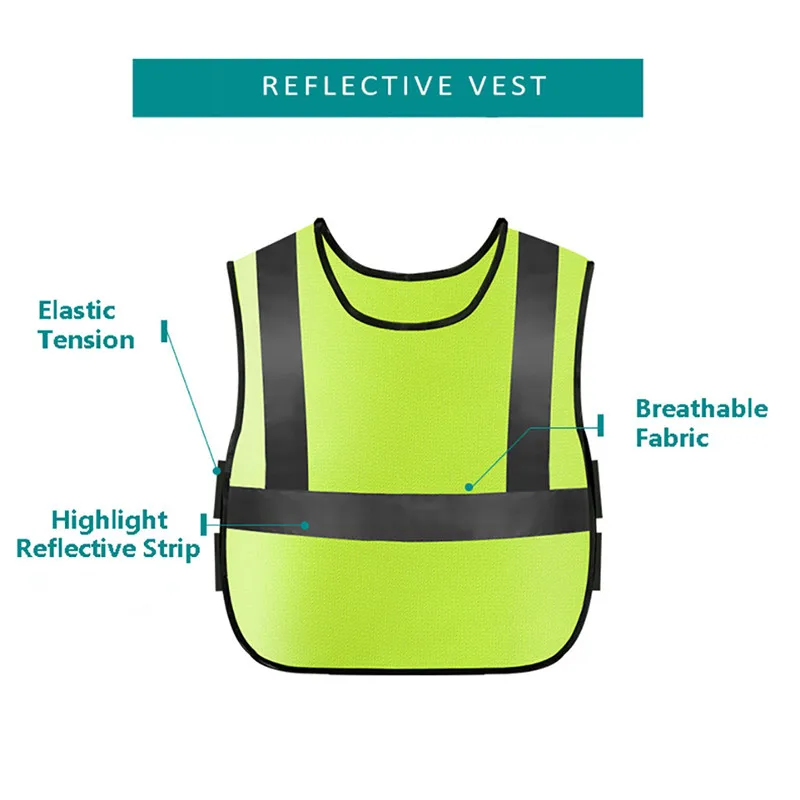 Kids Reflector Vest For Outdoor Night Activities Or Construction Worker Costume #2L25 (3)