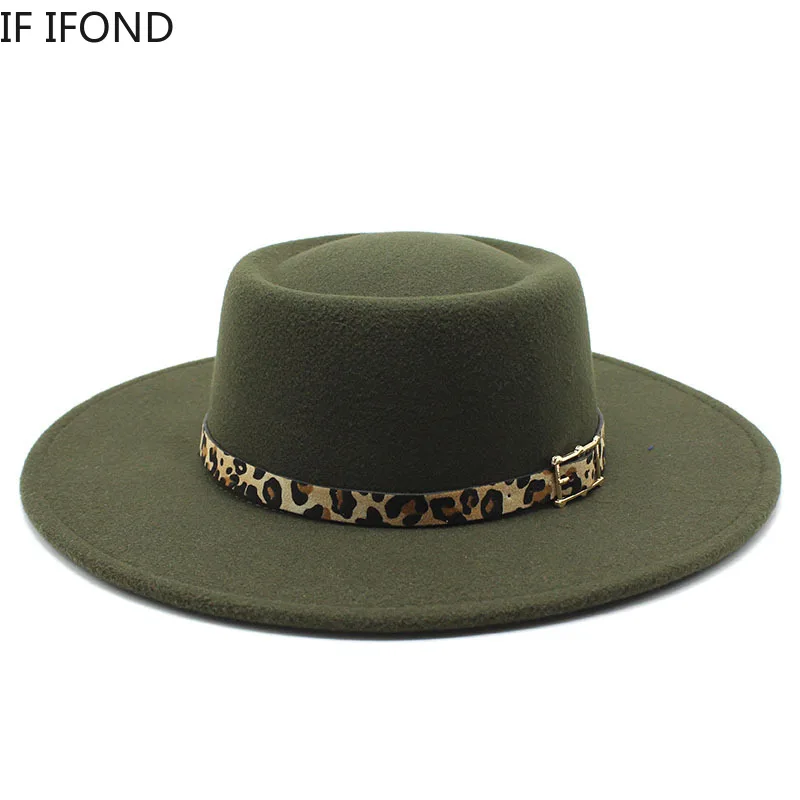 Fedora hat for Men Women Casual Wide 